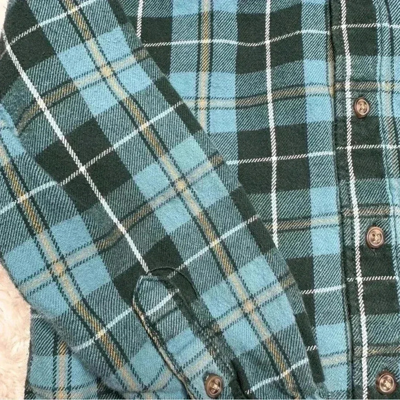 Carter’s Button Up Shirt Collared Plaid  Green & Black Size 4T - Picture 10 of 16